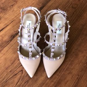 Kaitlyn Pan Studded Ankle Strap Heels